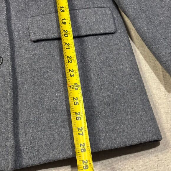 Vintage Pendelton Wool Overcoat Jacket Satin Lined ButtonUp Made In USA Size Med - Picture 4 of 7